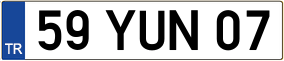 Trailer License Plate